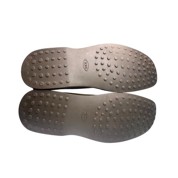 Tods Tan Suede Pantofola Estivo Slip On Loafers Men Sz 9 Preppy Made In Italy EC - Picture 16 of 16